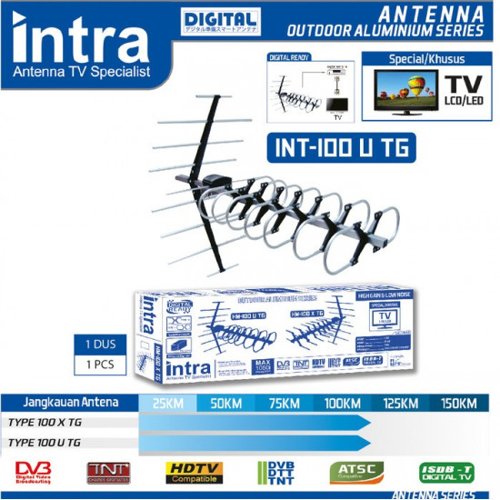 Antena TV Outdoor Digital INTRA INT-100U TG 