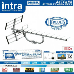 Antena TV Outdoor Digital Intra Hercules 100 cm + Free Kabel 13 Meter