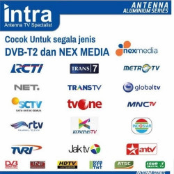 Antena TV Outdoor Digital Intra Hercules 100 cm + Free Kabel 13 Meter