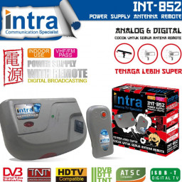 Intra Power Supply Booster Antena TV Remote INT-852