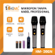 Dual Microphone Wireless Professsional Mic Karaoke HM-306N 